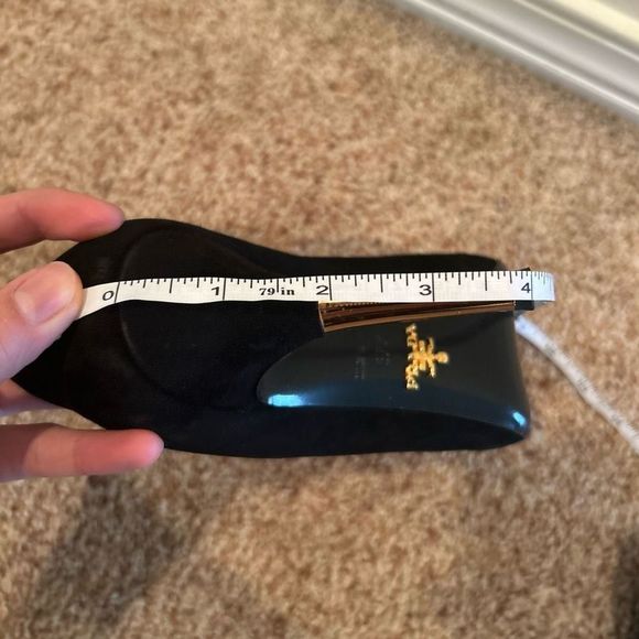 Prada Milano 37.5 Heels Black Suede - Picture 9 of 15